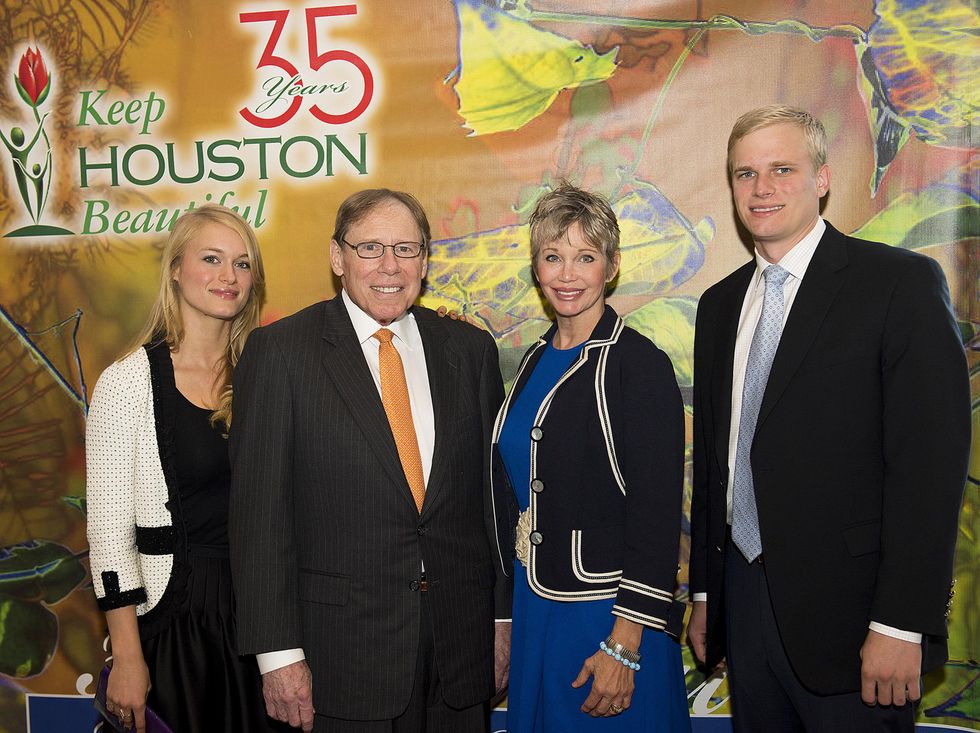 11 Leven Rambin, from left, Howard and Karen Rambin and Joe Rambin at the Keep Houston Beautiful luncheon