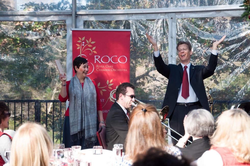 11 Linda Flores Olsen and Thomas Hult\u00e9n at the ROCO Yuletide Concert at Bayou Bend December 2014