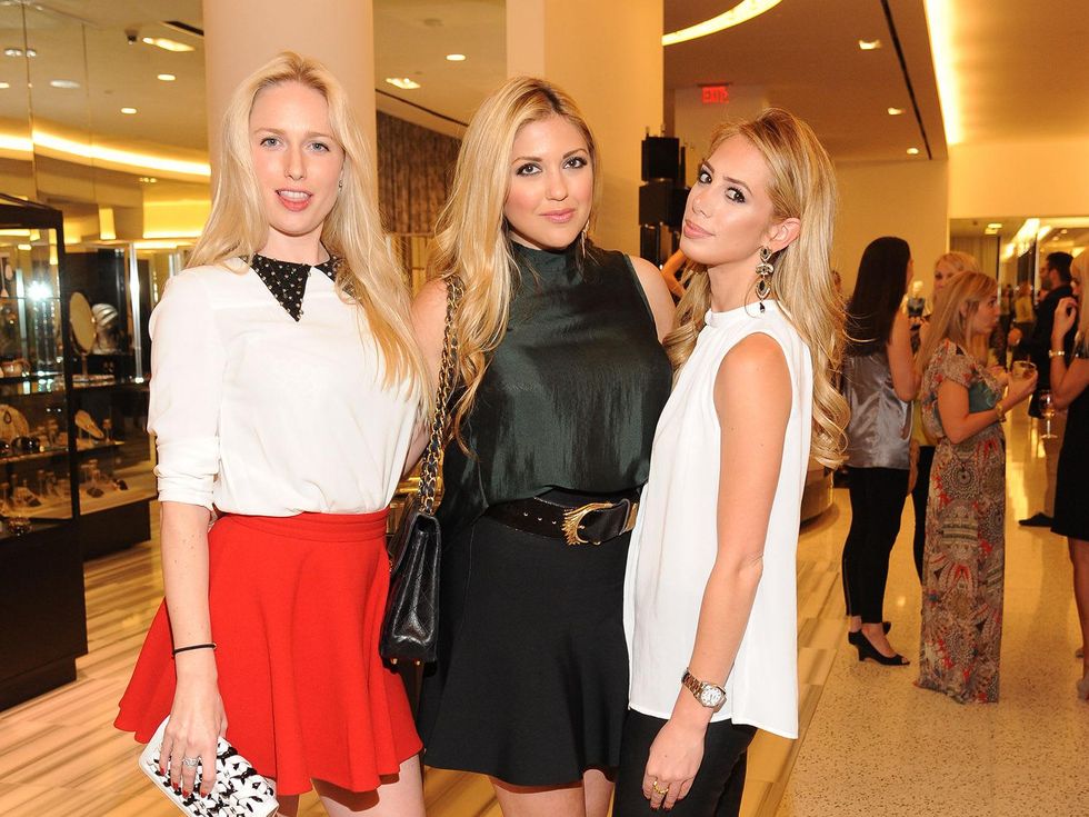 11 Lori Krohn, from left, Eva Harvard and Elizabeth Webster at The Orange Show's A Couture Cause party