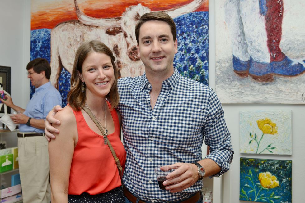 11. Mary Margaret Kinnan and Brandon Albritton at the Hanh Tran Gallery opening June 2014