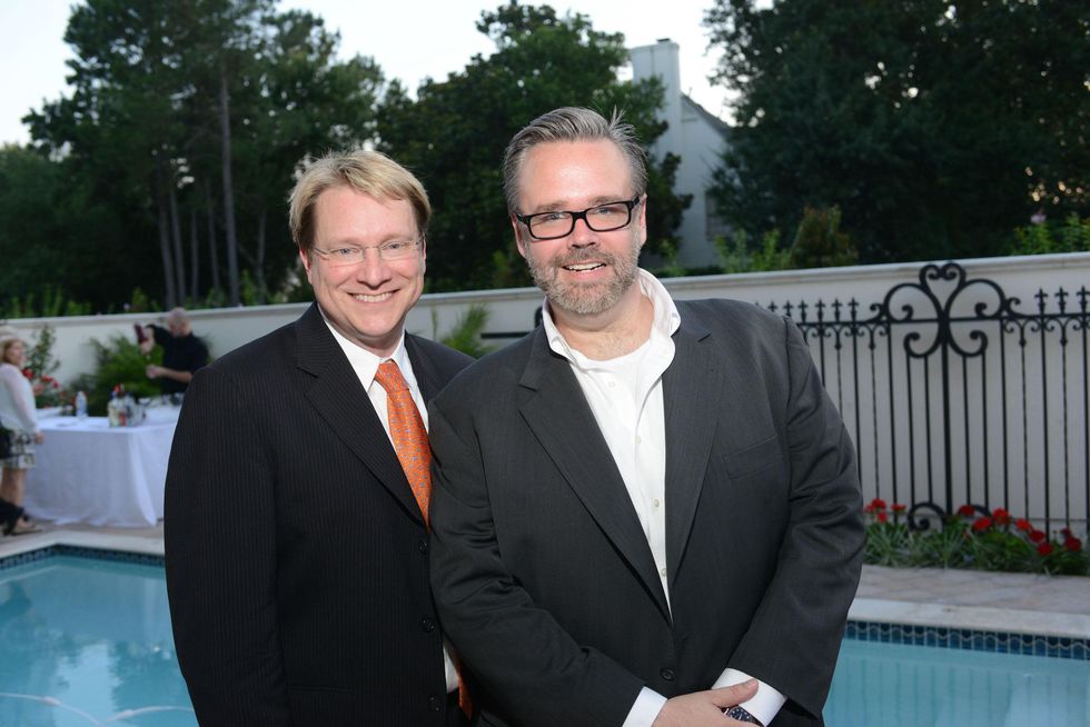11 Matt Burrus, left, and Michael Pearce at the Recipe for Success Open Kitchens kick-off June 2014