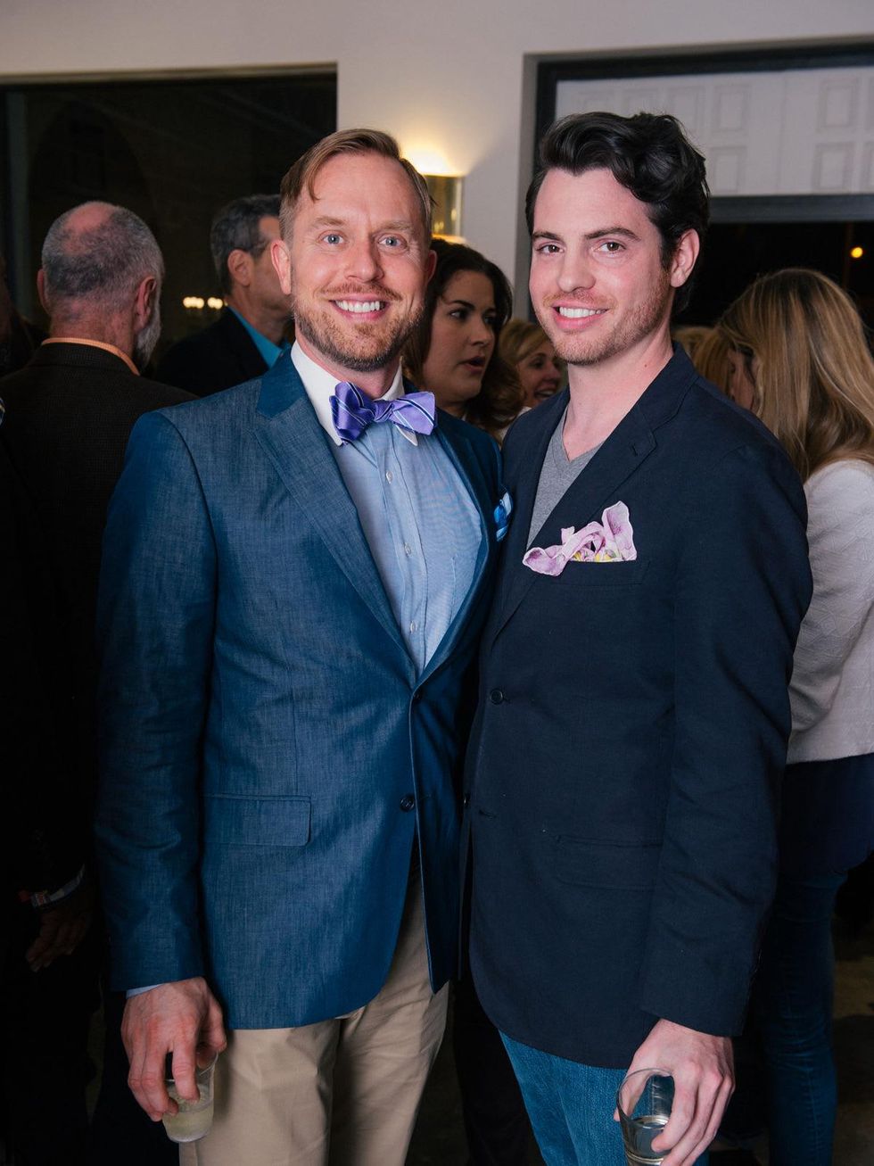 11 Michael Broderick, left, and Matt Johns at the Lynn Goode Vintage opening reception March 2014