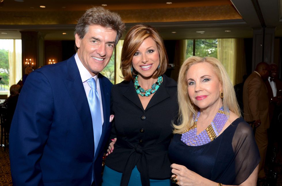 11 Nick Florescu, from left, Dominique Sachse and Carolyn Farb at the inaugural Blue Cure luncheon and lecture