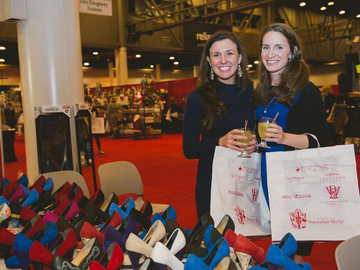 Nina Brocavich, left, and Katherine Hawkins at the Nutcracker Market