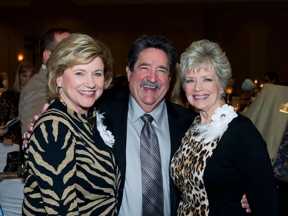 11 Susan Buddeke, from left, Ken Mcguyer and Dot Mitchell at the Rodeo Trailblazer Awards Luncheon February 2015