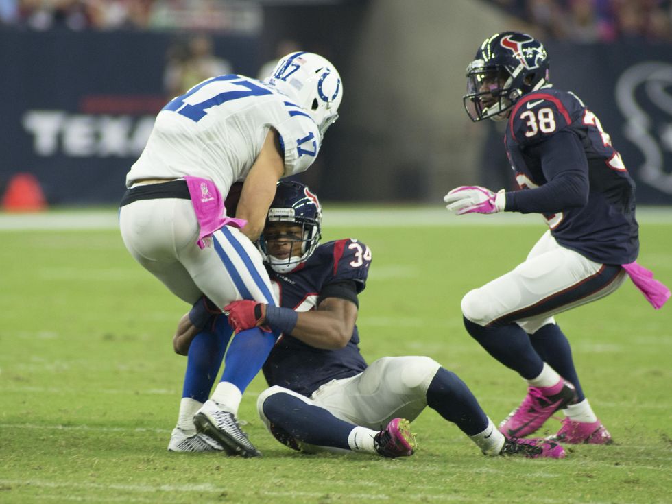 11 Texans vs. Colts October 2014 first half players