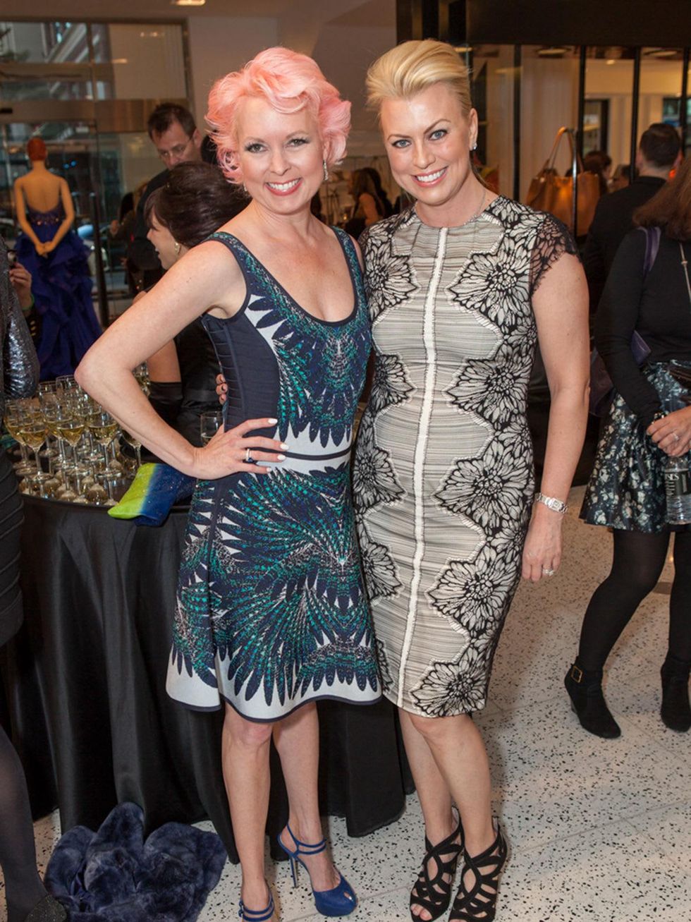 11. Vivian Wise, left, and Debbie Pakzaban at the Little Black Dress designer kick-off party and fashion show March 2014