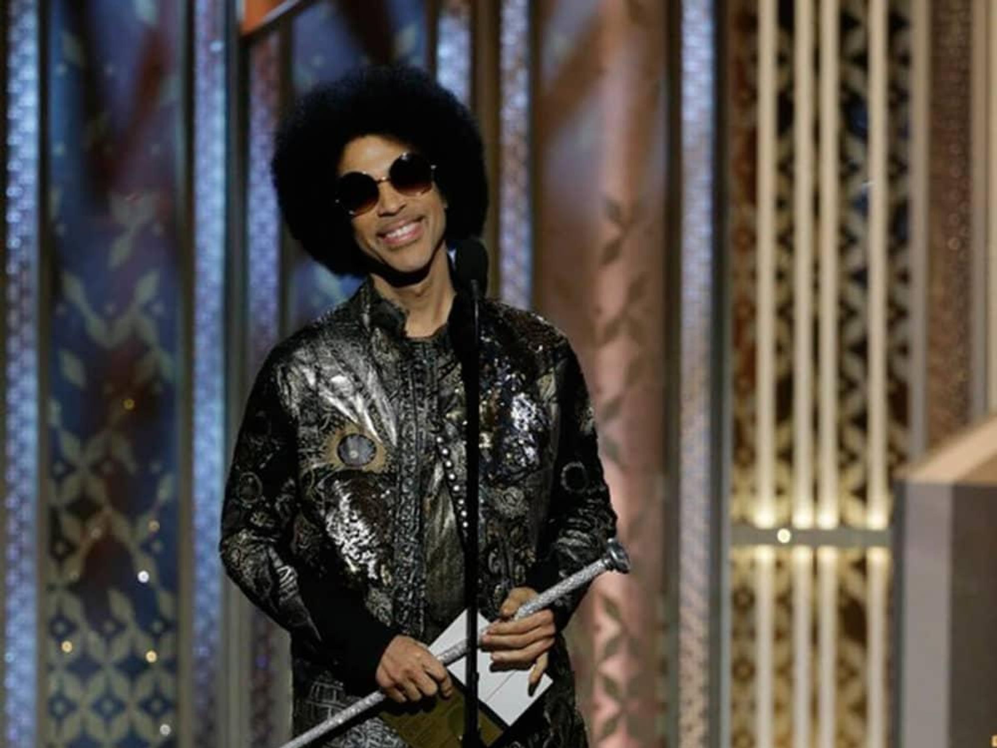 111 Prince Golden Globes fashion January 2015