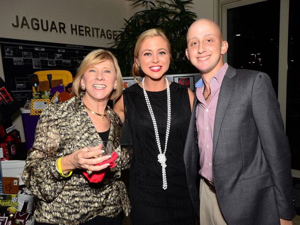 112 Marilyn Eiland, from left, Jennifer Wisler and James Ragan at the Fellas and Flappers Sunshine Kids event October 2013