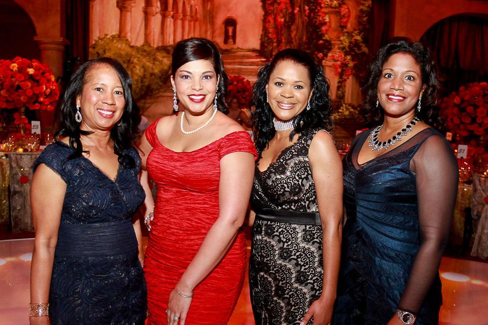 113 Cheryl Tyson, from left, Maya Williams, Michelle Black and Mayerland Harris Houston Grand Opera Ball April 2015