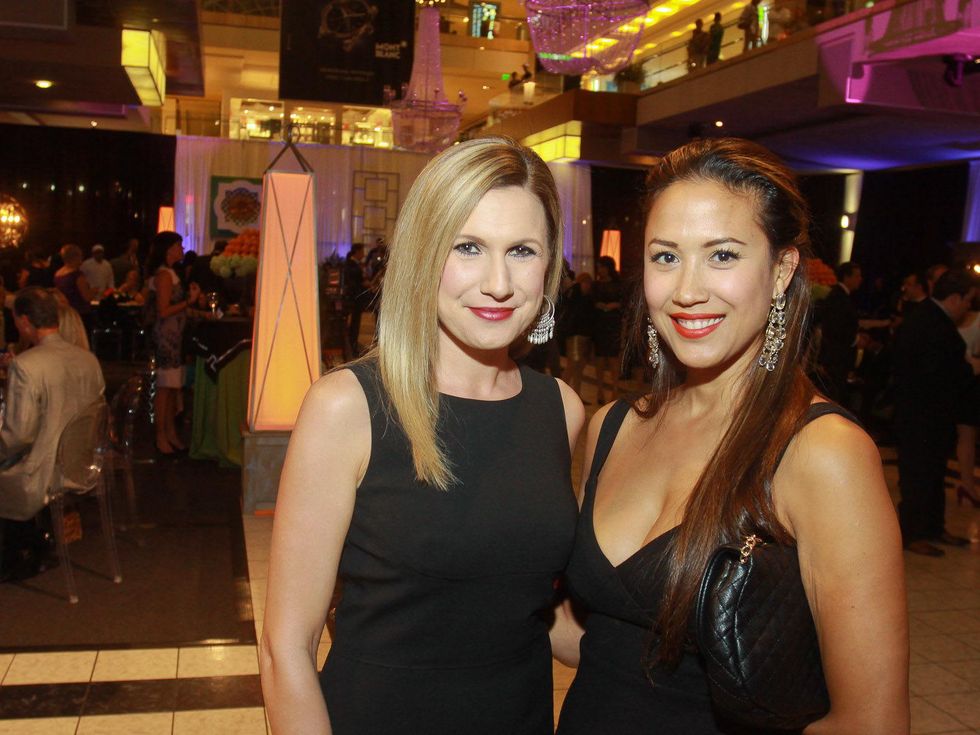 115 Alison Echiverri, left, and Daphne Barrica at the Houston Ballet Carnan Properties party.