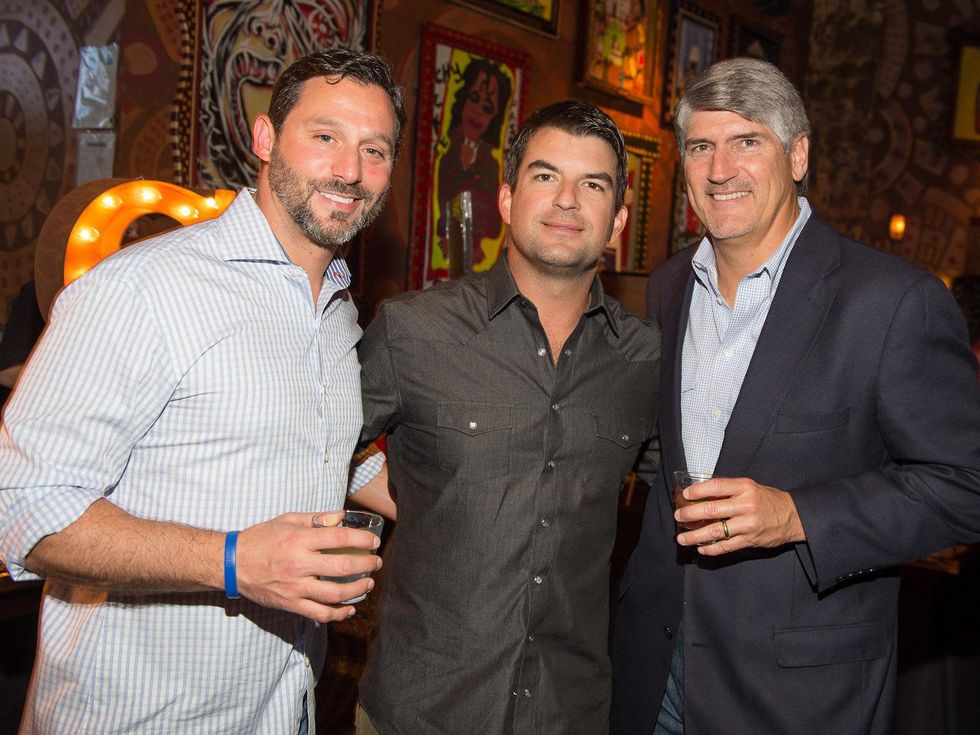 115 Brad Marks, from left, Chris Reed and Mike Plank at Bands Against MS
