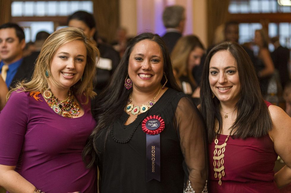117 Erica Janke, from left, Carina Bryars and Meredith Savoie at the HAA inaugural 40 under 40 party September 2014