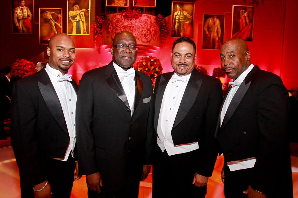 119 Datren Williams, from left, Jesse Tyson, Kevin Harris and Mark Black Houston Grand Opera Ball April 2015