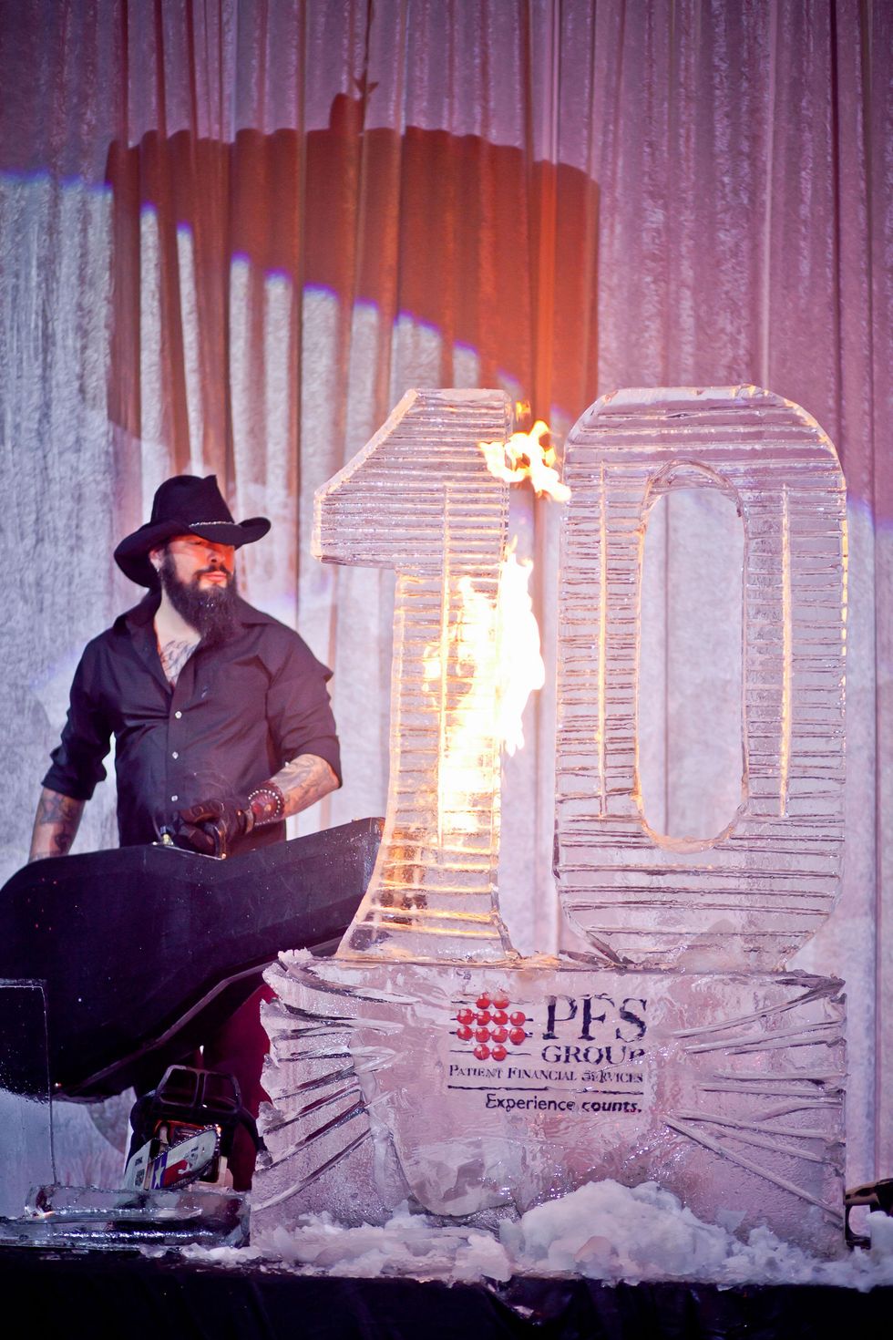 119 Reverend Butter at the Patient Financial Services 10th anniversary party April 2015