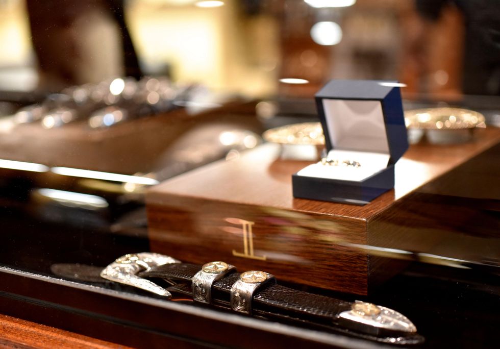 12 1647 Belts and accessories at the Lucchese Grand Opening February 2015