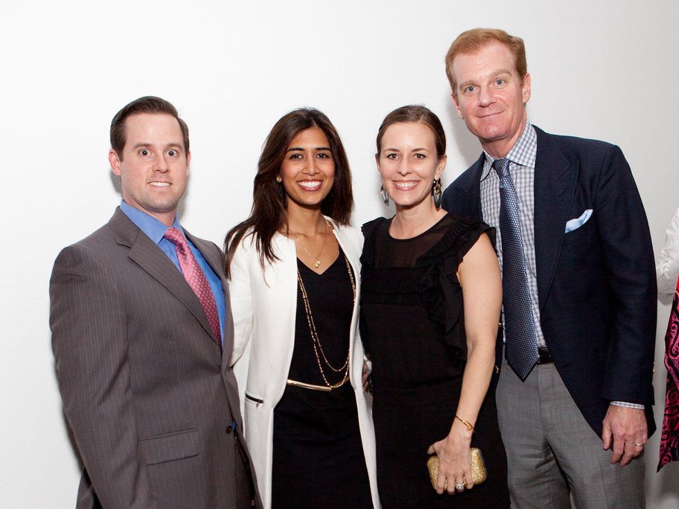 12 Chris and Divya Brown, from left, and Steve and Jen Dolman at the Menil Young Professionals party December 2013