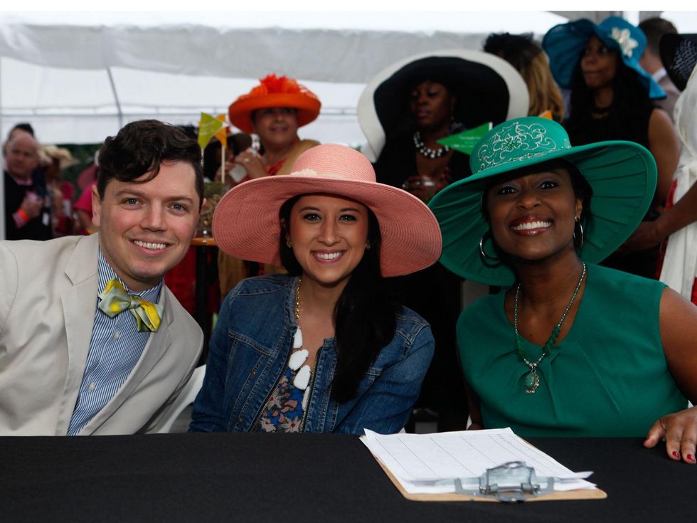 12 David Peck, from left, Ellen Cairns and Sharron Melton at the Health Museum's Polo benefit April 2014