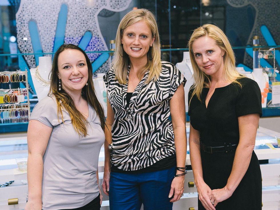 12 Dine Around Houston at Kendra Scott September 2013 Jennifer Maas, Jennifer Tiedt, Lydia May