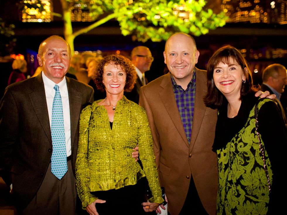 12 Gary and Kathryn Dudley, from left, and Tim and Roxann Neumann at the Buffalo Bayou Partnership's Green and Growing Gala November 2013
