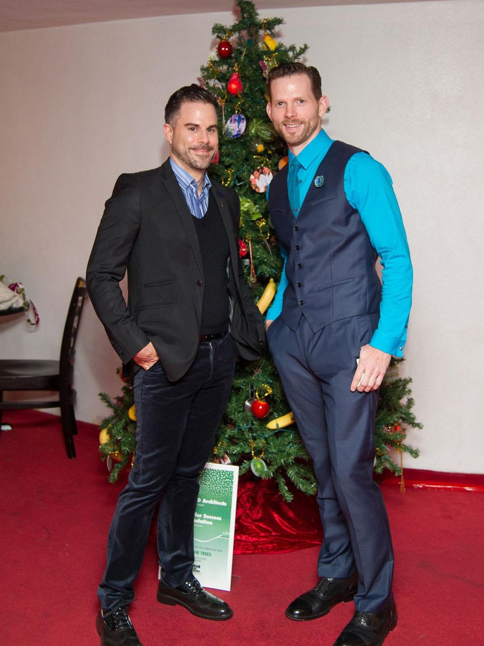 12 John Chapman, left, and William Isbell at the Alley Theatre's Deck the Trees Celebration November 2013
