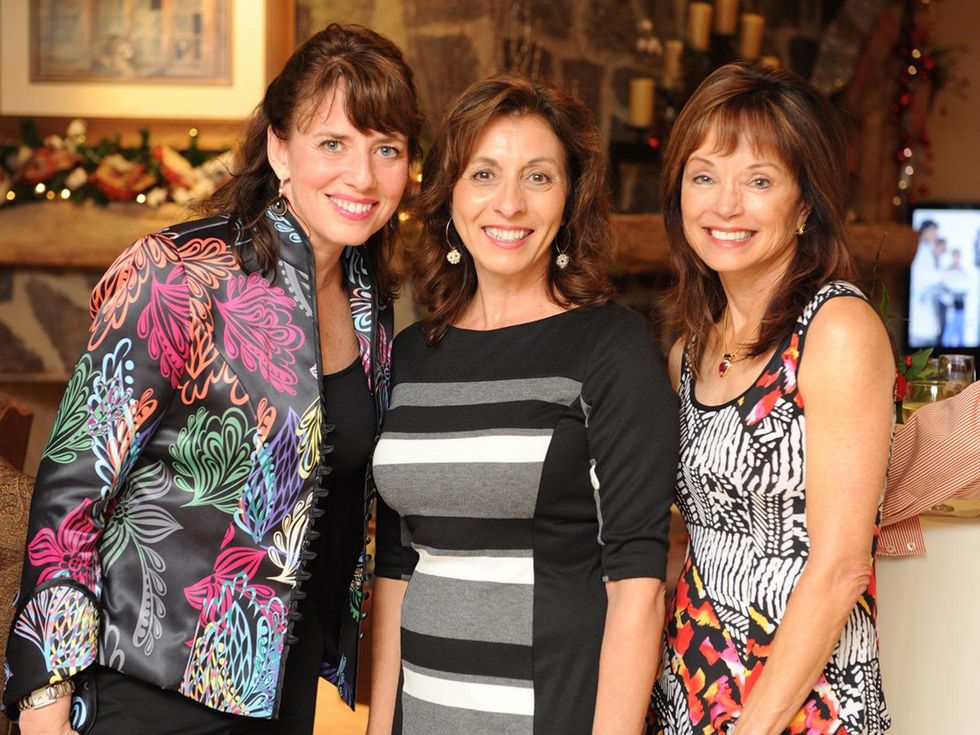 12 Julie Rock, from left, Shirley Alexander and Candice Glenn at the Texas Children's Hospital Woodlands dinner December 2013