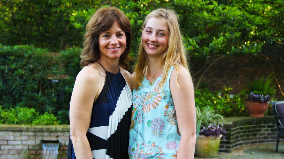 12 Katie Johnson, left, and Caroline Johnson at Cheetah Conservation and The Houston Zoo Event March 2015