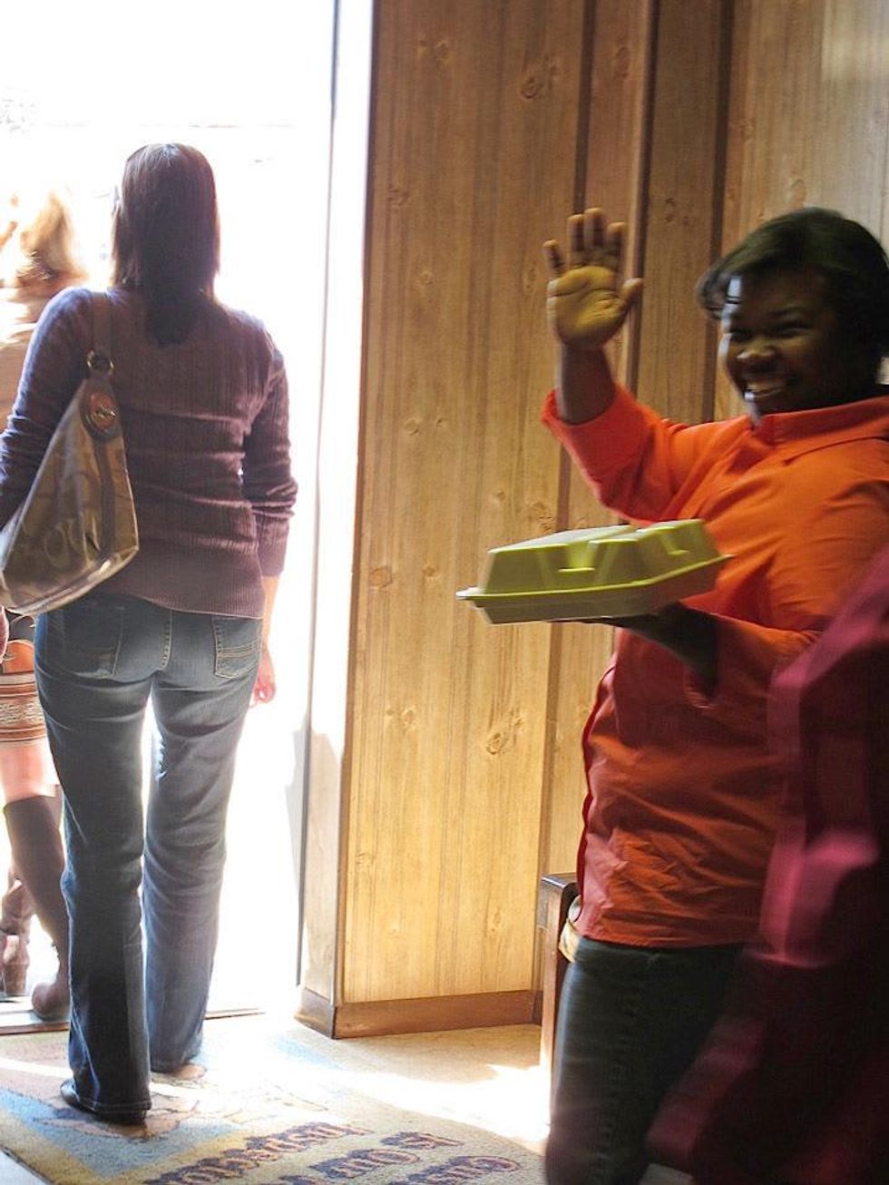 12 Katie Louisiana Revisited Part 7 May 2013 Happy customers carrying precious left overs