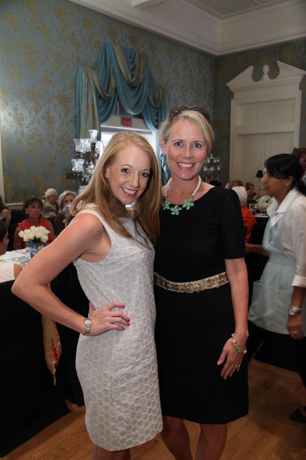 12 Kim Greater, left, and Amy Hampton at the Junior League Fall Luncheon September 2014