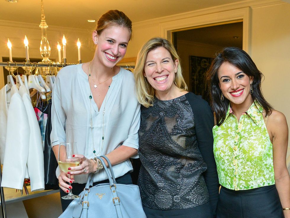 12 Lauren Baughman, fom left, Kelly Stinnett and Maryam Afshari at the Baanou trunk show December 2013