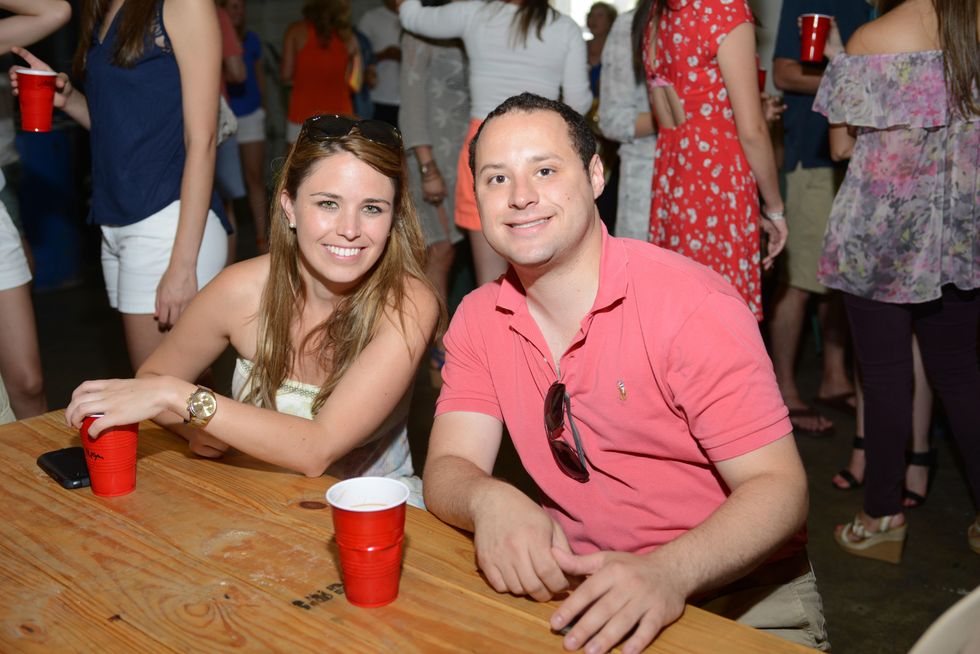 12. Megan Shonebarger and Johan Yokay at the Bayou Preservation Association Herons party June 2014