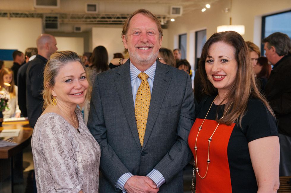 12 Mimi Del Grande, from left, Harrison Williams and Lori Rubin at the Lynn Goode Vintage opening reception March 2014