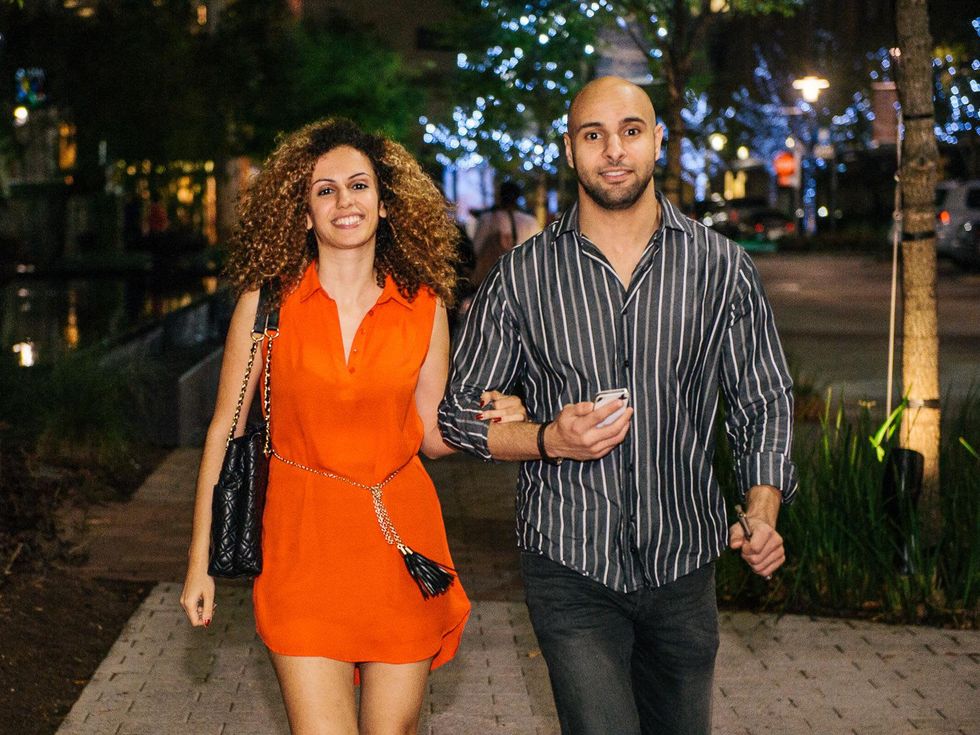 12 Nesrine Aroua and Samy Alaoui at CityCentre Night Out with CultureMap April 2014