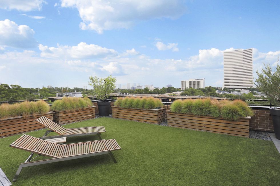 12 On the Market 21 Briar Hollow 802 penthouse with rooftop garden June 2014 terrace