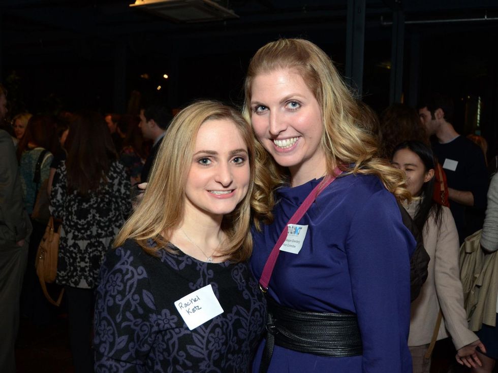 12 Rachel Katz, left, and Maegan Greenberg at the Holocaust Museum Houston's Next Generation Young Professionals kickoff party November 2013
