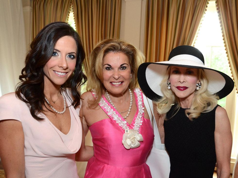 12, River Oaks tennis luncheon, April 2013 Hannah McNair, Florence Rutherford, Diane Lokey Farb