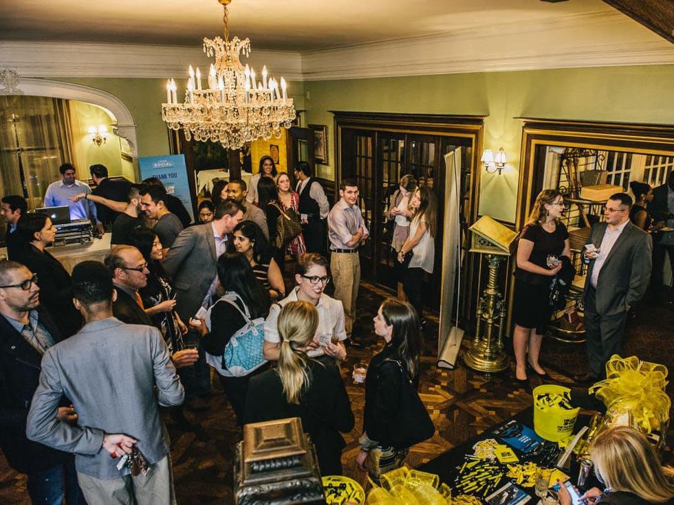 12 The crowd at the CultureMap Social at La Colombe d'Or February 2014