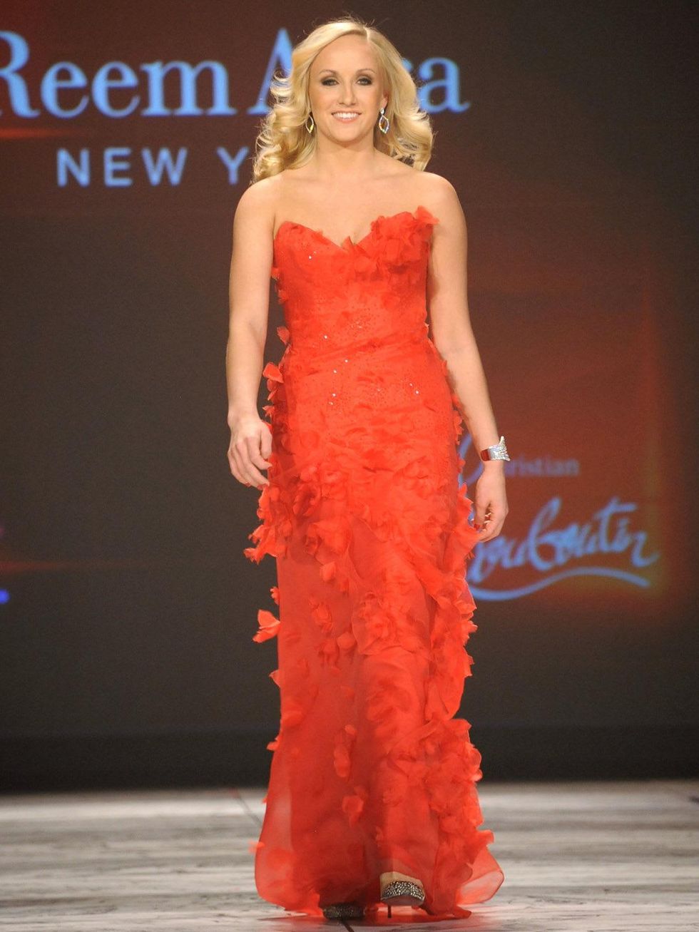 12, The Heart Truth 2013 Fashion Show, Nastia Liukin wearing Reem Acra
