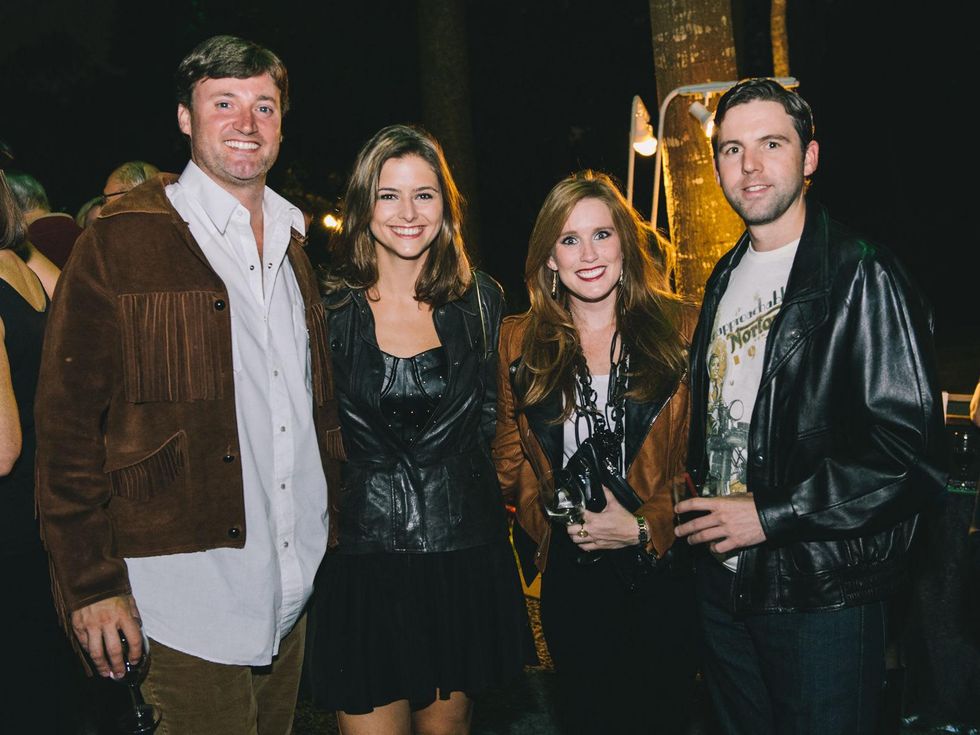 12 Travis and Brittany Cassin, from left, with Laura Avant and Daniel Arnoldy at the Bayou Preservation Association's Born on the Bayou party October 2013
