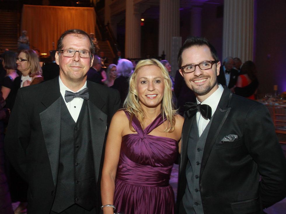 120 Geoff Tolley, from left, Julie Stimmel and Glenn Taylor at the Houston Symphony gala.