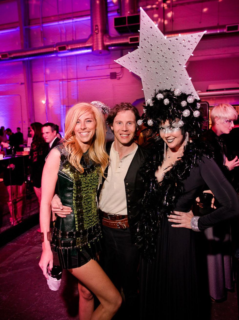 120 Lindsey George, from left, Will Walsh and Kasi Kubiak at the Fresh Arts Space Ball March 2014