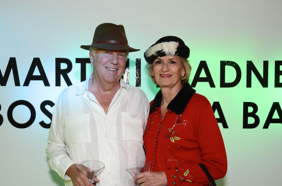 123 Ted Pinson and Paula Arnold at the Craft Museum Martini Madness party January 2015