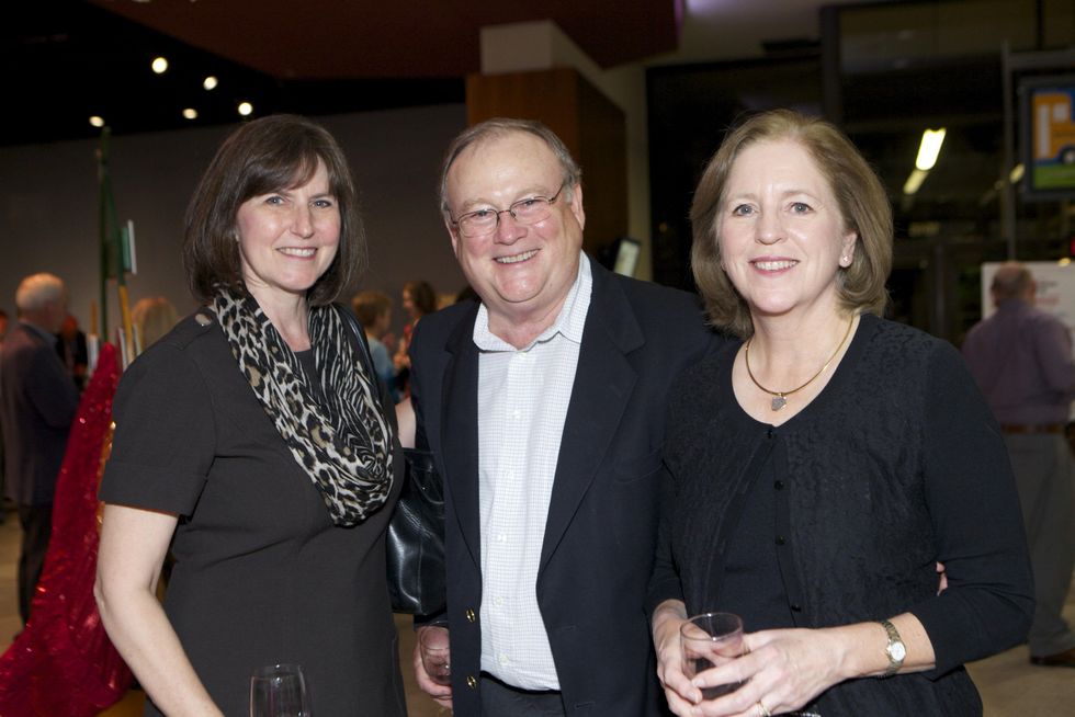 1248 Jan Johnson, from left, with Bill and Jean Frazer at the Passport to the World wine and food event at The Health Museum October 2014