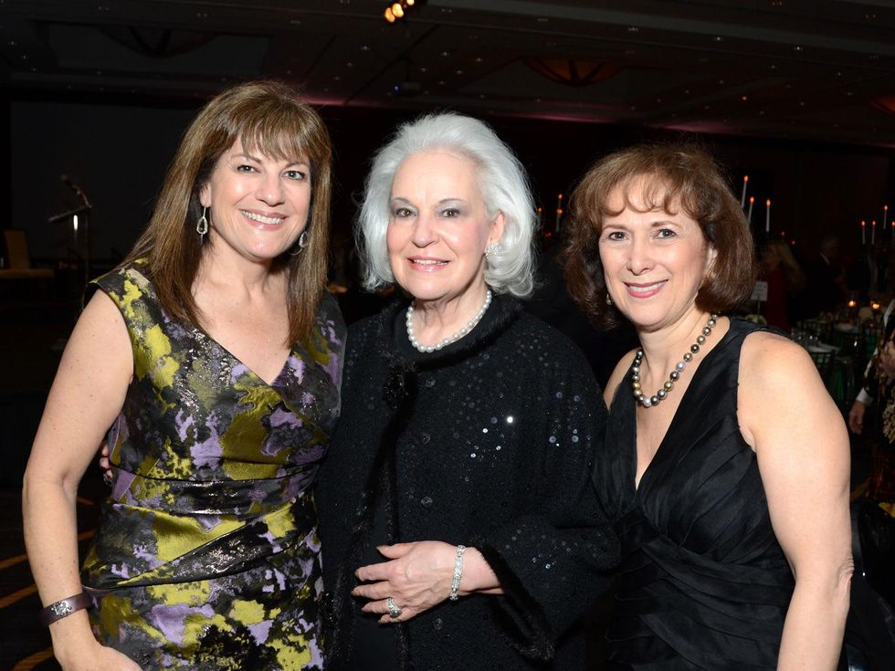 125 Ellie Francisco, from left, Donna Bruni and Franelle Rogers at the Greater Houston Women's Hall of Fame Gala December 2013