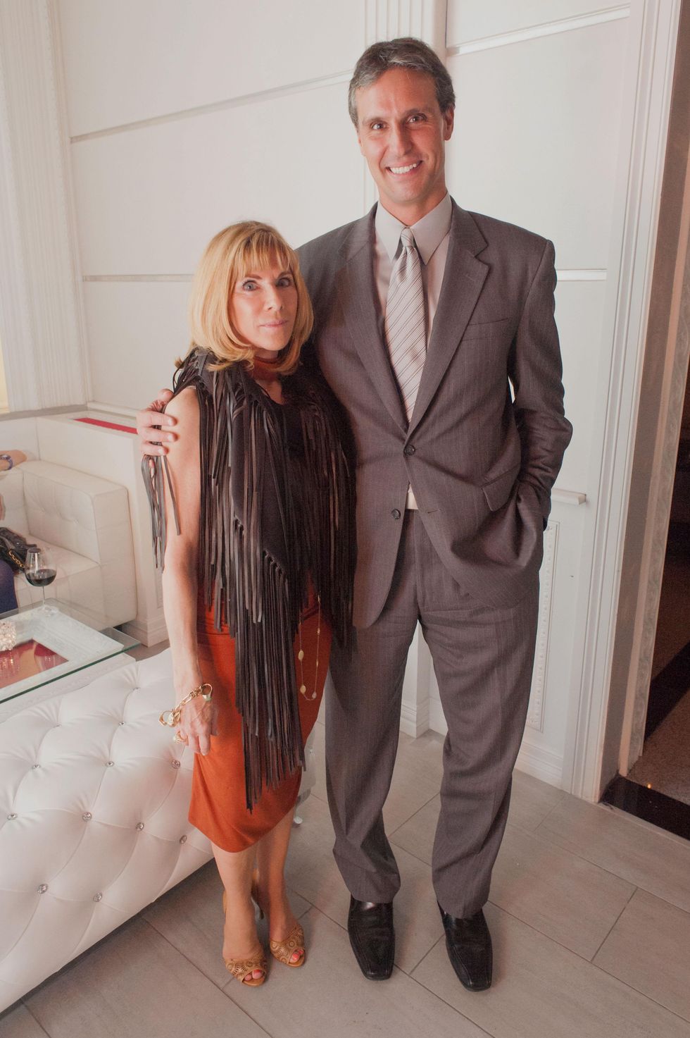 127 Rae Fairfield and Aymeric Martinoia at the Stages Repertory Theatre Soiree Marie October 2014