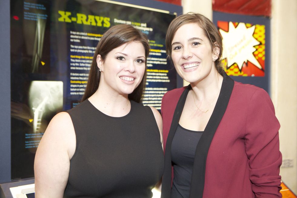 1280 Amy Ward, left, and Tracie Tate at the Passport to the World wine and food event at The Health Museum October 2014