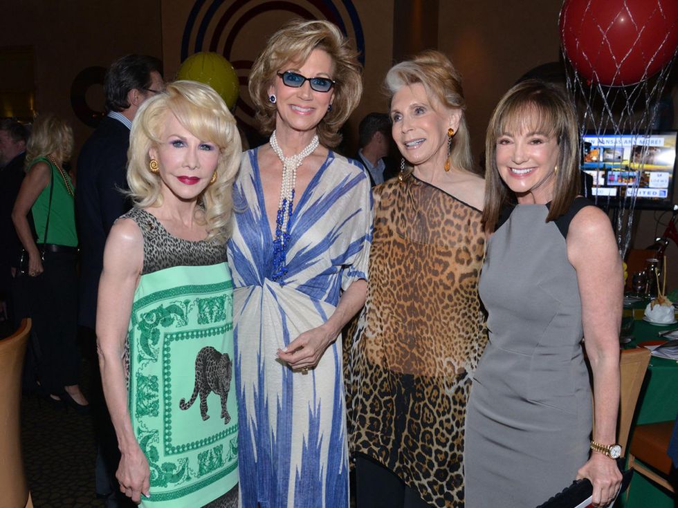 12S Diane Lokey Farb, from left, Frann Lichtenstein, Joan Schnitzer Levy and Janet Gurwitch at the Emerald City ESCAPE Celebrity Serve Benefit April 2014