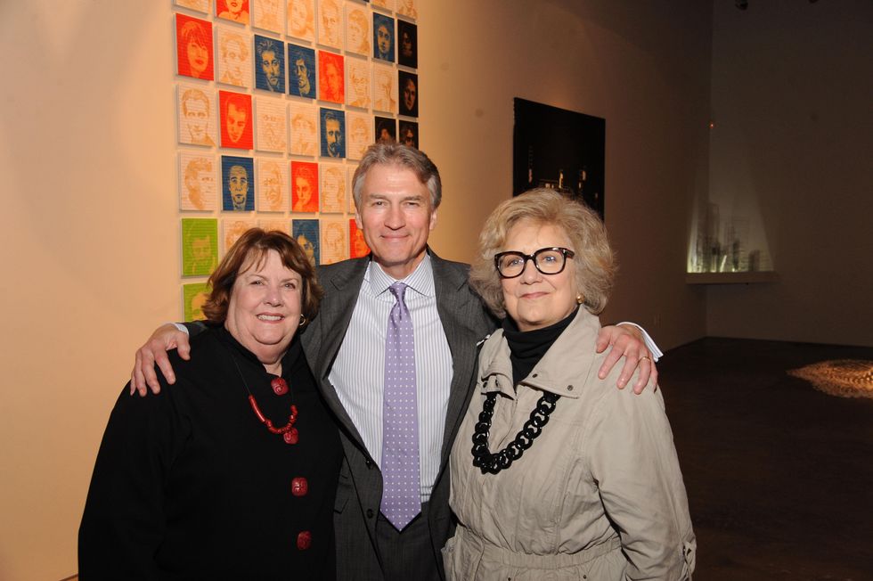 13 7286 Anne Lamkin Kinder, from left, Sanford Criner and Phyllis Childress at the reception for Jamie Bennett November 2014