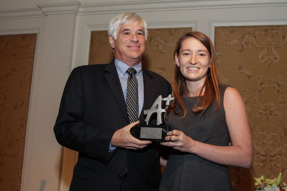 13 8472 Scott Hochberg and Elena White at the Houston A+ Challenge dinner December 2013
