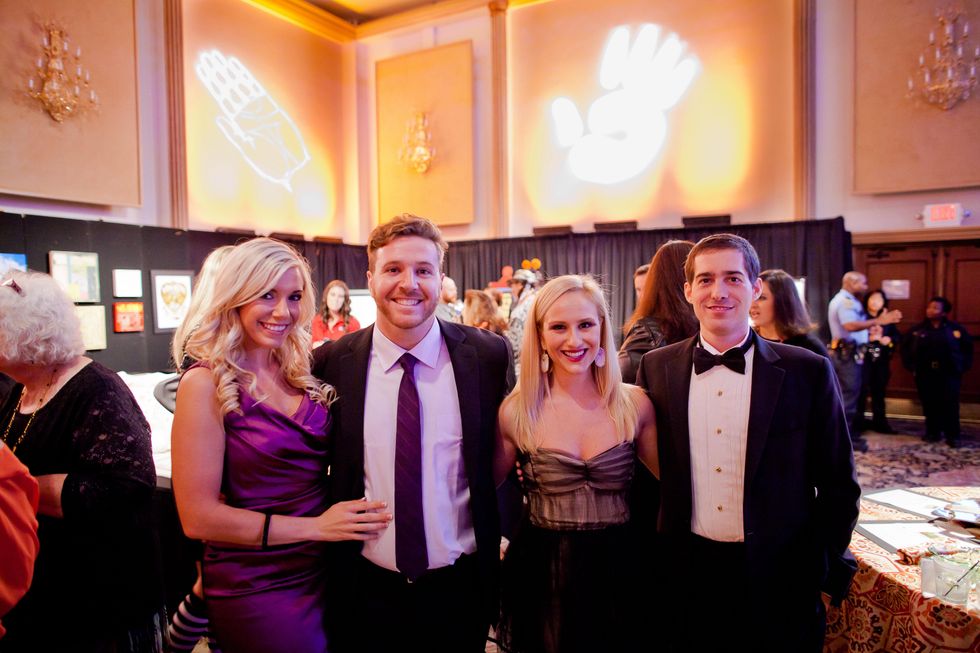 13 Amber Anderson, from left, Steven Weizel, Sydney Miller and Michael Vanderhider at the Orange Show Gala November 2014